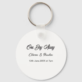 Chaveiro jantar de ensaio Um dia à noite antes do nome da