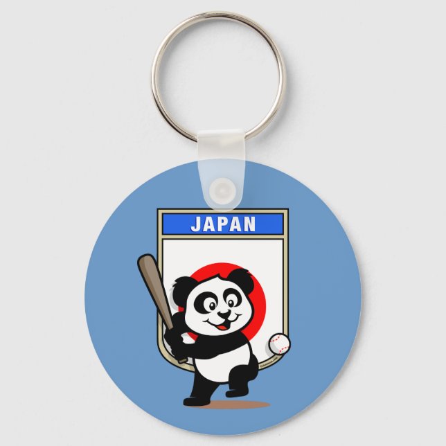 Chaveiro Japão Baseball Panda (Frente)