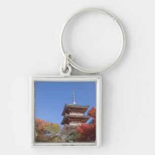 Chaveiro Japão, Quioto, Pagode em cores de outono
