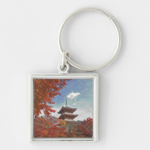 Chaveiro Japão, Quioto, Pagode em cores de outono