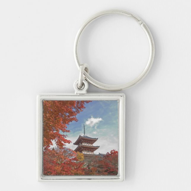 Chaveiro Japão, Quioto, Pagode em cores de outono (Frente)