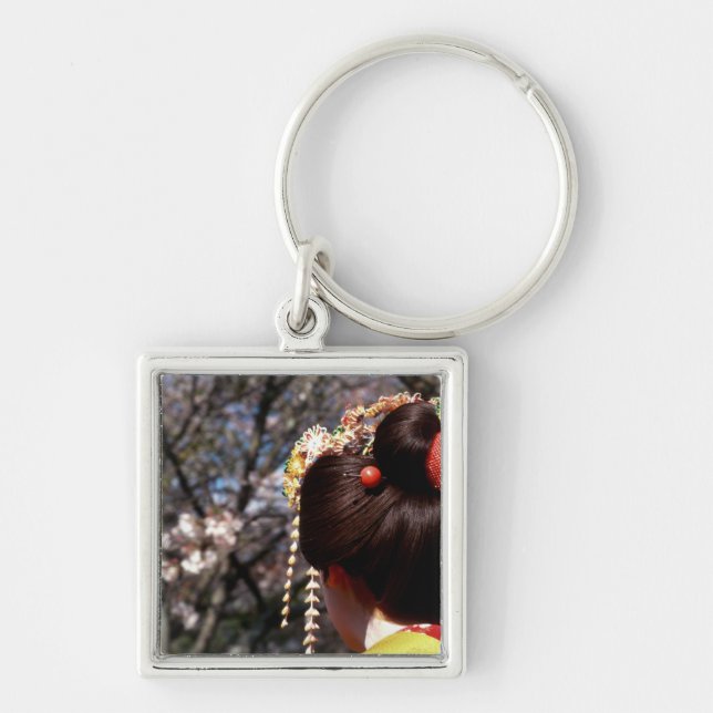 Chaveiro Japão, Quioto. Vista traseira de geisha (Frente)