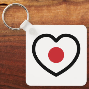 Chaveiro Japão   Sinalizador Japonês Heart
