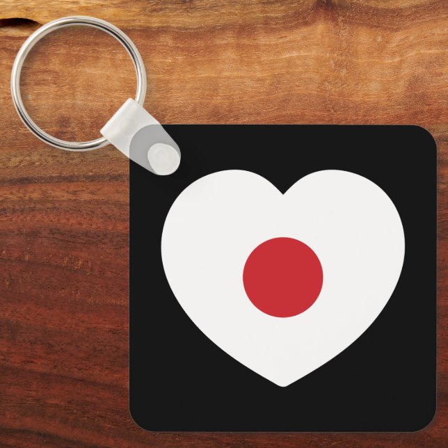 Chaveiro Japão | Sinalizador Japonês Heart (Frente)