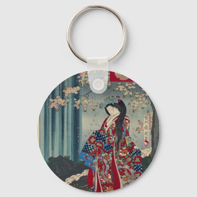 Chaveiro Japonês Geisha Lady Japan Art Classic Legal (Frente)