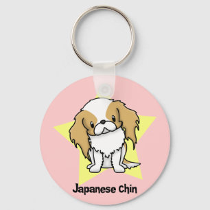 Chaveiro Japonês vermelho Chin da estrela de Kawaii