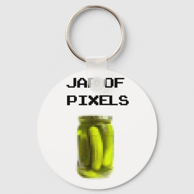 Chaveiro Jar of pixels (Frente)