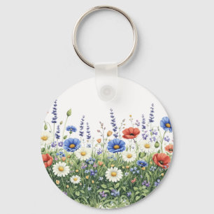 Chaveiro jardim botânico de flores silvestres
