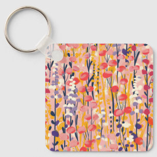 Chaveiro Jardim Botânico Floral de Flores Silvestres Modern