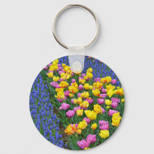 Chaveiro Jardim das flores das tulipas e campainhas