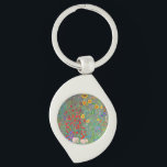 Chaveiro Jardim de Fazenda de Gustav Klimt com girassóis<br><div class="desc">Jardim de Fazenda de Gustav Klimt com chaveiro de girassóis.</div>