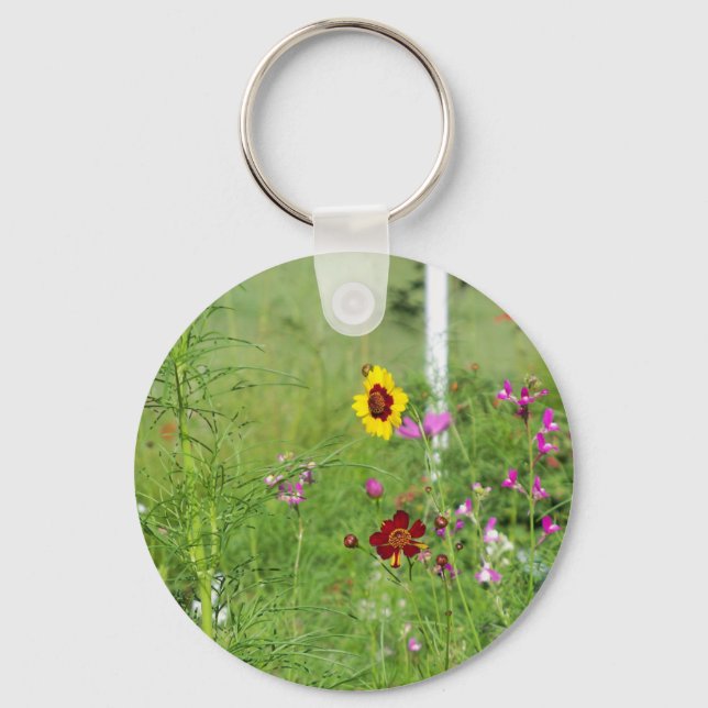 Chaveiro jardim de flores silvestres (Frente)