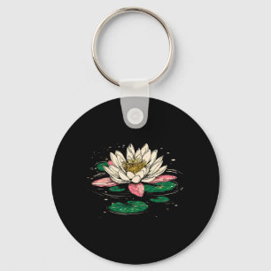 Chaveiro Jardim de Lótus Lírio de Água Flor de Nascimento d