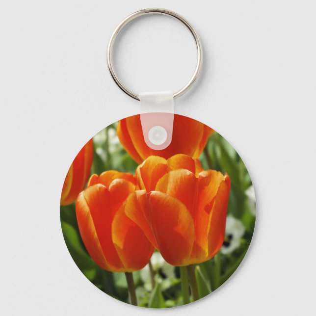 Chaveiro Jardim de Tulipas da Primavera (Frente)