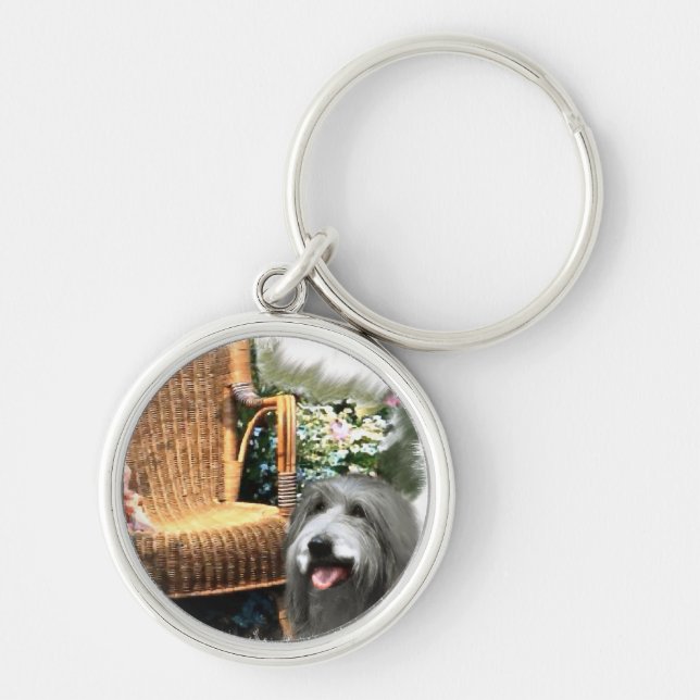 Chaveiro Jardim de Verão Collie (Frente)