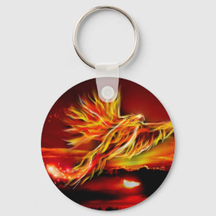 Chaveiro Jardim de voo vermelho ardente de Phoenix de Tarot