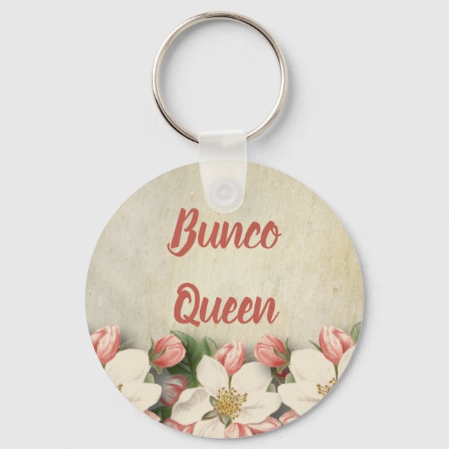 Chaveiro Jardim Flor Bunco Queen Vintage (Frente)