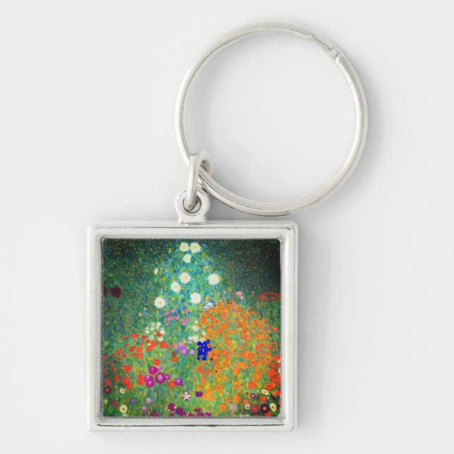 Chaveiro Jardim Flor Gustav Klimt (Frente)
