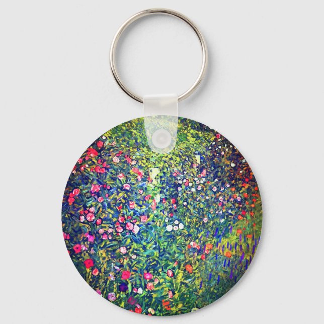 Chaveiro Jardim Italiano Gustav Klimt (Frente)