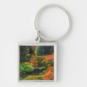 Chaveiro Jardins Japoneses no Outono em Portland, Oregon 5