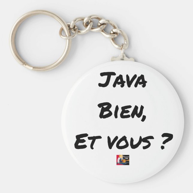 Chaveiro JAVA BIEN, ET VOUS ? - Jeux de mots (Frente)