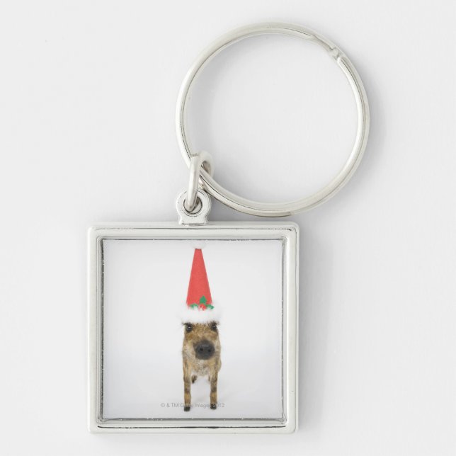 Chaveiro Javali com chapéu do Natal (Frente)