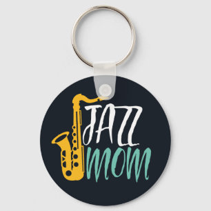 Chaveiro Jazz Mãe, Legal Jogadora Saxofônica Vintage