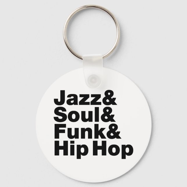 Chaveiro Jazz & Soul & Funk & Hip Hop (Frente)