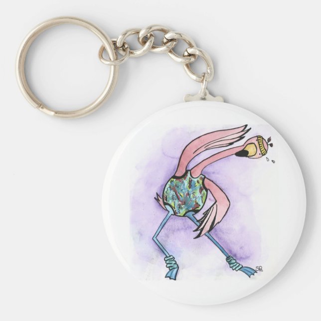 Chaveiro Jazzercise Flamingo (Frente)