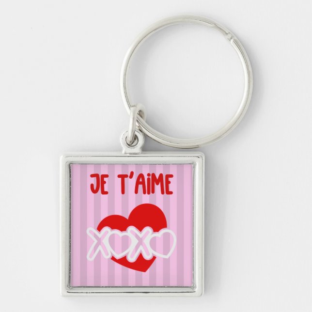Chaveiro Je t’aime (Frente)