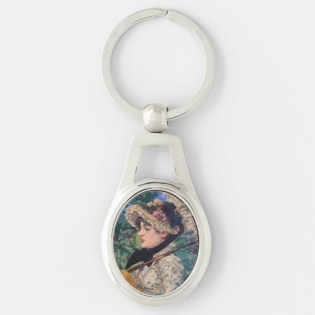 Chaveiro Jeanne (Primavera) Por Édouard Manet (Frente)