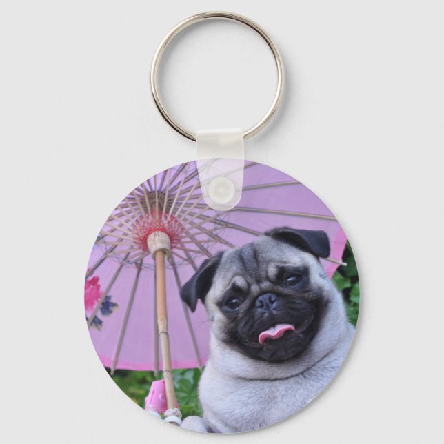 Chaveiro Jenny The Pug - Cadeia-Chave (Frente)