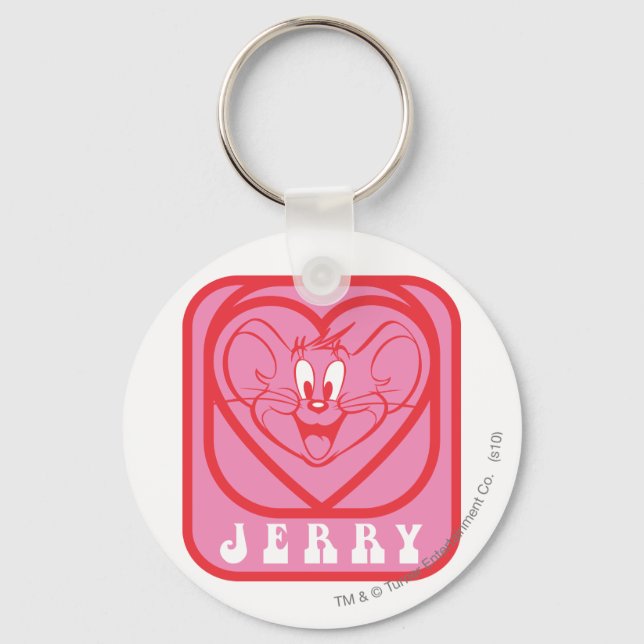 Chaveiro Jerry Pink Hearts (Frente)