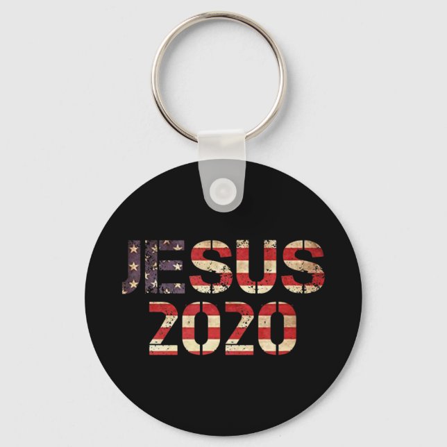 Chaveiro Jesus 2020 Ano das Eleições Cristãs Presidente Deu (Frente)