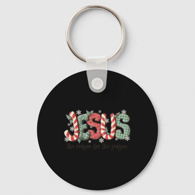Chaveiro Jesus A Razão Para A Época Cristã Christma (Frente)