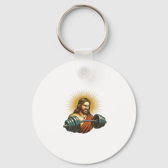Chaveiro Jesus Acidentalmente Adicionando Muito Peso Falha  (Frente)