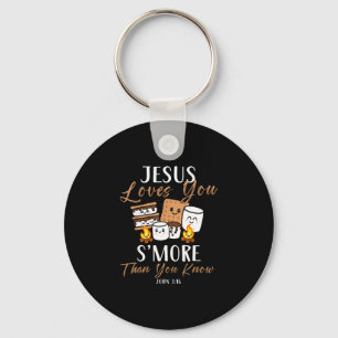 Chaveiro Jesus ama mais a igreja cristã camper acampamento