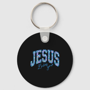 Chaveiro Jesus Ama Você, Bíblia Deus Fé Igreja Cristã