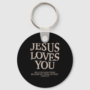 Chaveiro Jesus Ama Você Cristão