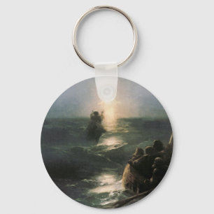 Chaveiro Jesus andando em Stormy Seas