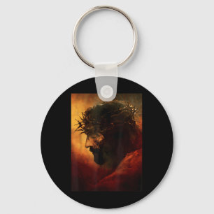Chaveiro Jesus Cristo Engraçado Com Coroa De Espinhos Gráfi