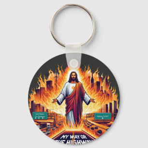 Chaveiro Jesus Cristo Meu Caminho ou A Arte do Inferno