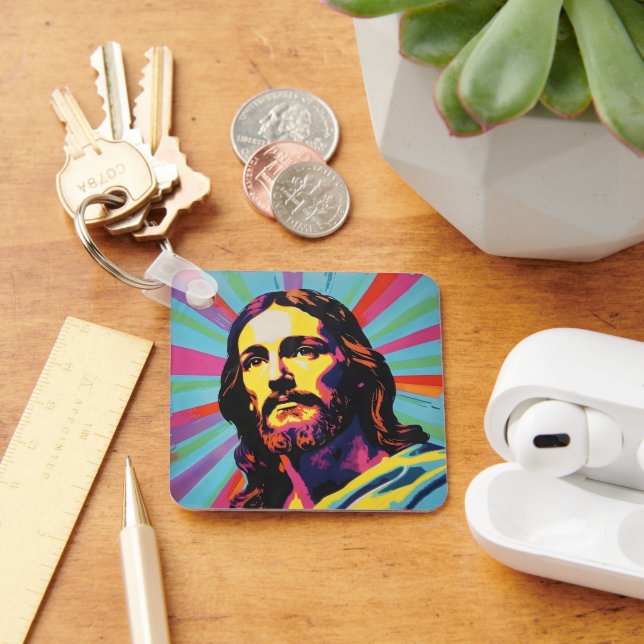 Chaveiro Jesus Cristo Pop Art (Mesa)