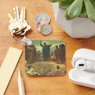 Chaveiro Jesus Cristo Sermão no Monte, Religião Vintage