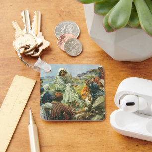 Chaveiro Jesus Cristo Sermão no Monte, Religião Vintage