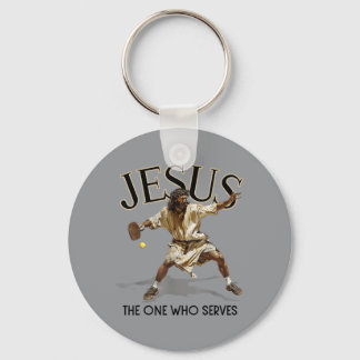 Chaveiro Jesus de Pickleball Engraçado O Que Serve