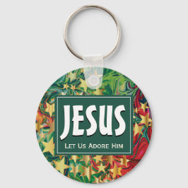 Chaveiro JESUS Deixe-nos adorá-lo no Natal