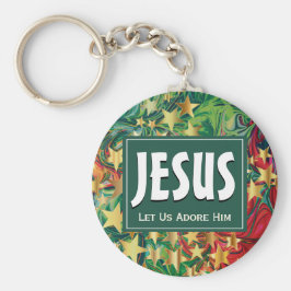 Chaveiro JESUS Deixe-nos adorá-lo no Natal