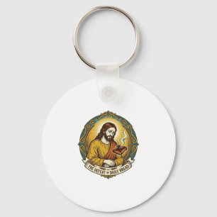 Chaveiro Jesus Derrotado Fumando Torradas Queimadas Cozinha