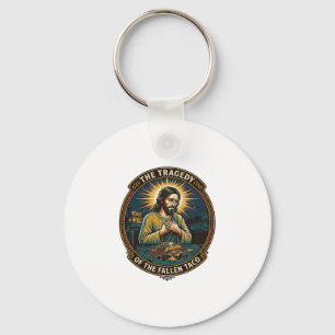 Chaveiro Jesus Derrubou Comida de Rua de Taco Noturno Embri